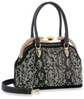 Snakeskin Print Bling Design A-Frame Tote - GlamLusH Boutique 