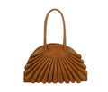 Pleated Unique Tote Handbag - GlamLusH Boutique 