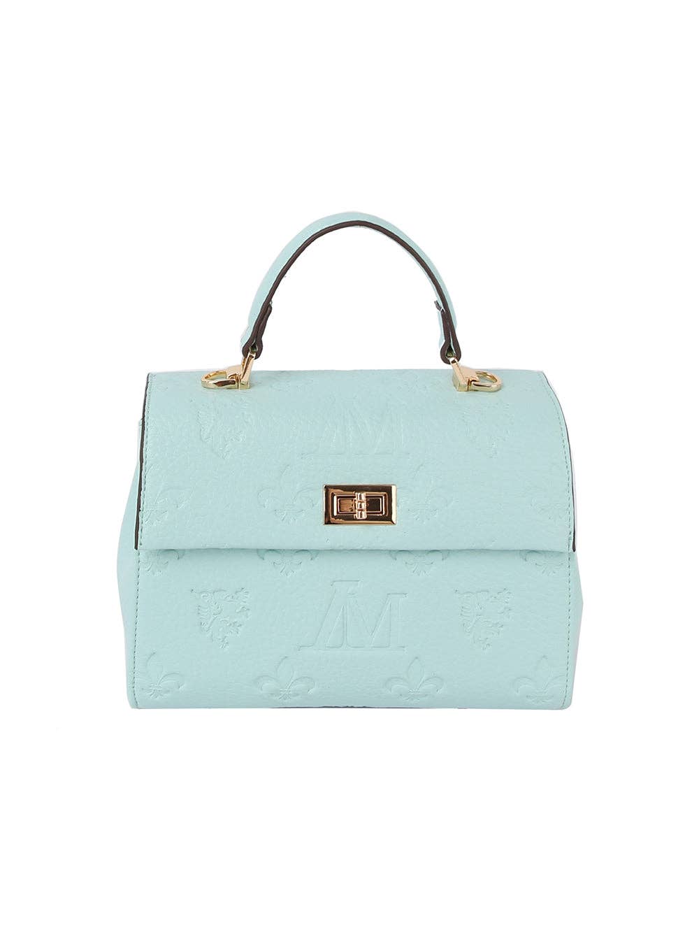 Monogram front flap satchel bag - GlamLusH Boutique 