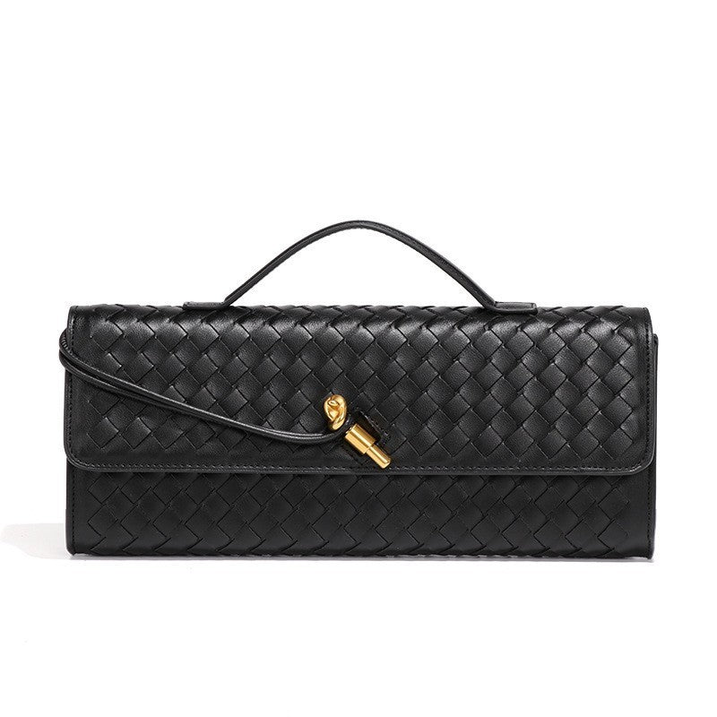 Woven Purse Evening Clutch With Handle - GlamLusH Boutique 