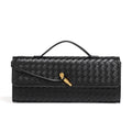 Woven Purse Evening Clutch With Handle - GlamLusH Boutique 