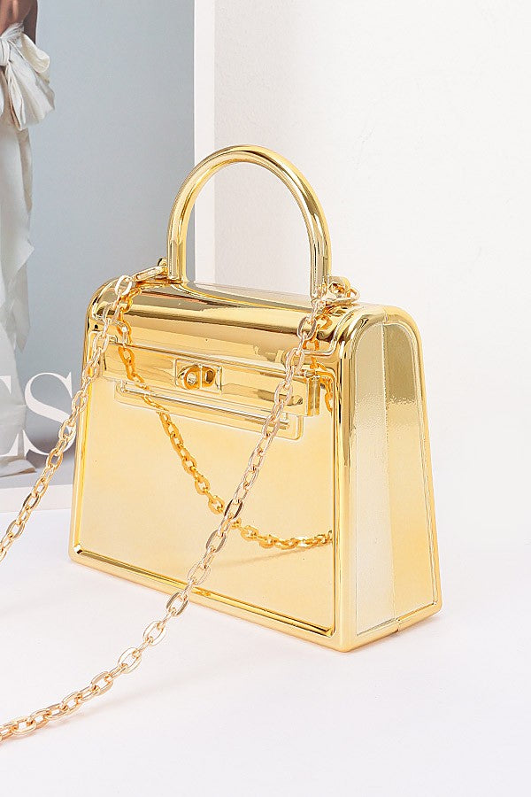Metallic Acrylic Mini Bag- Attention Seeker - GlamLusH Boutique 