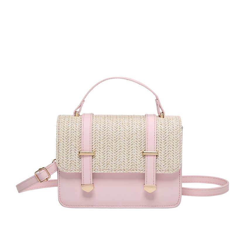 Pink Carry Crossbody Bag for Women- GlamLusH Boutique 
