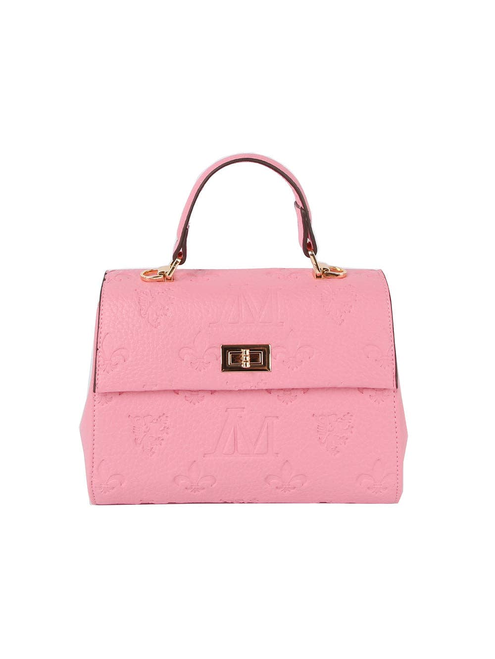 Monogram front flap satchel bag - GlamLusH Boutique 
