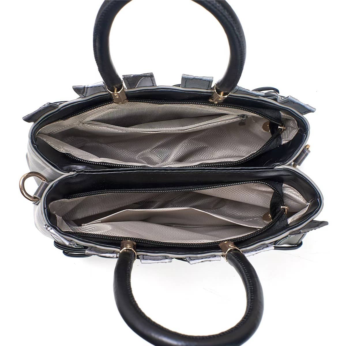 Texture Handbag Tote Crossbody Bag with Bear Charm - GlamLusH Boutique 