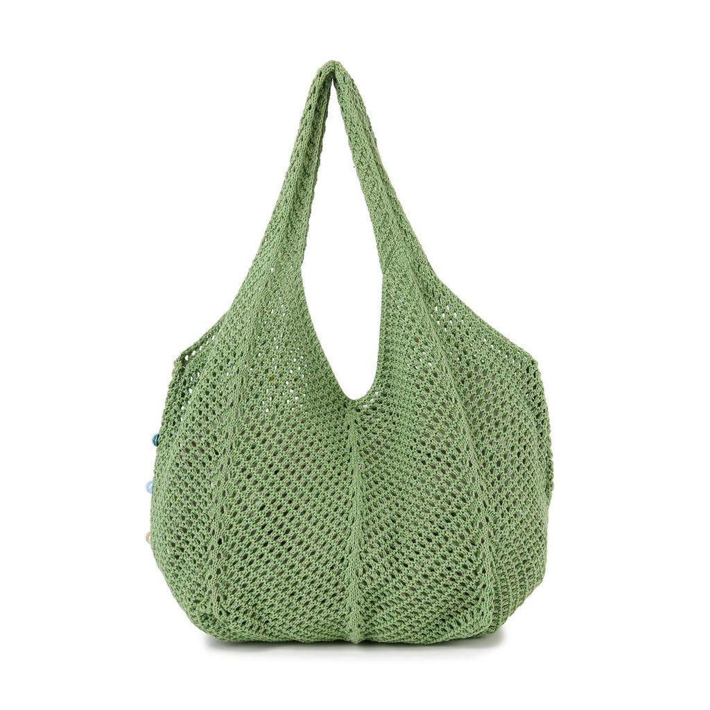 Beaded Crochet Shoulder Bag - GlamLusH Boutique 