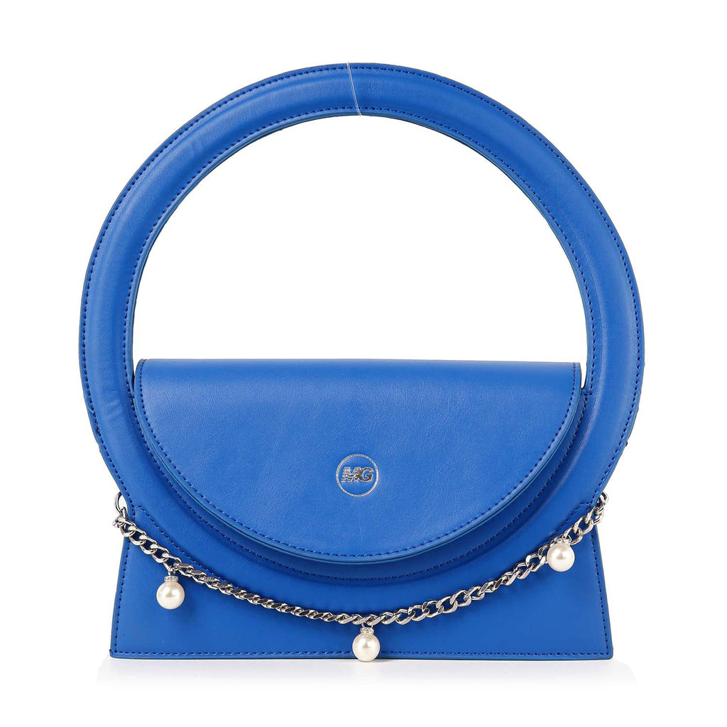 Unique Circular Handle Decorative Hand Tote - GlamLusH Boutique 