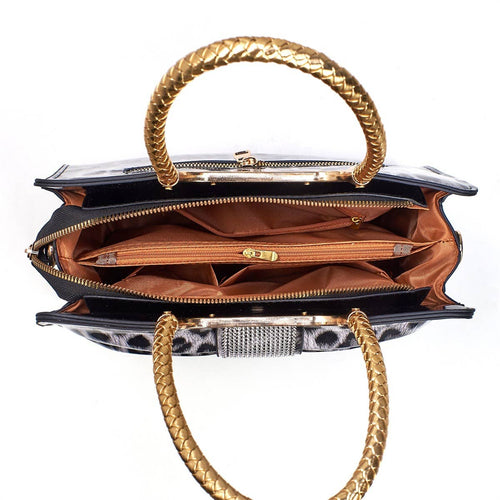 Chic bow leopard handle crossbody bag - GlamLusH Boutique 