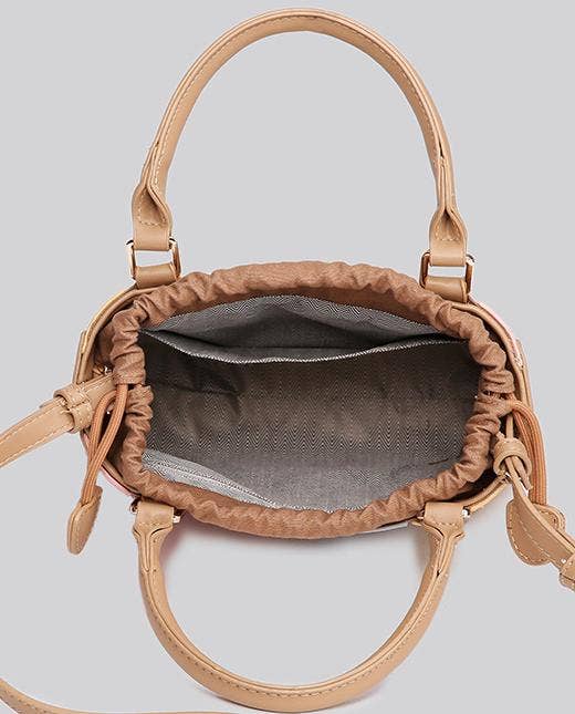 Color-block striped handbag crossbody bag - GlamLusH Boutique 