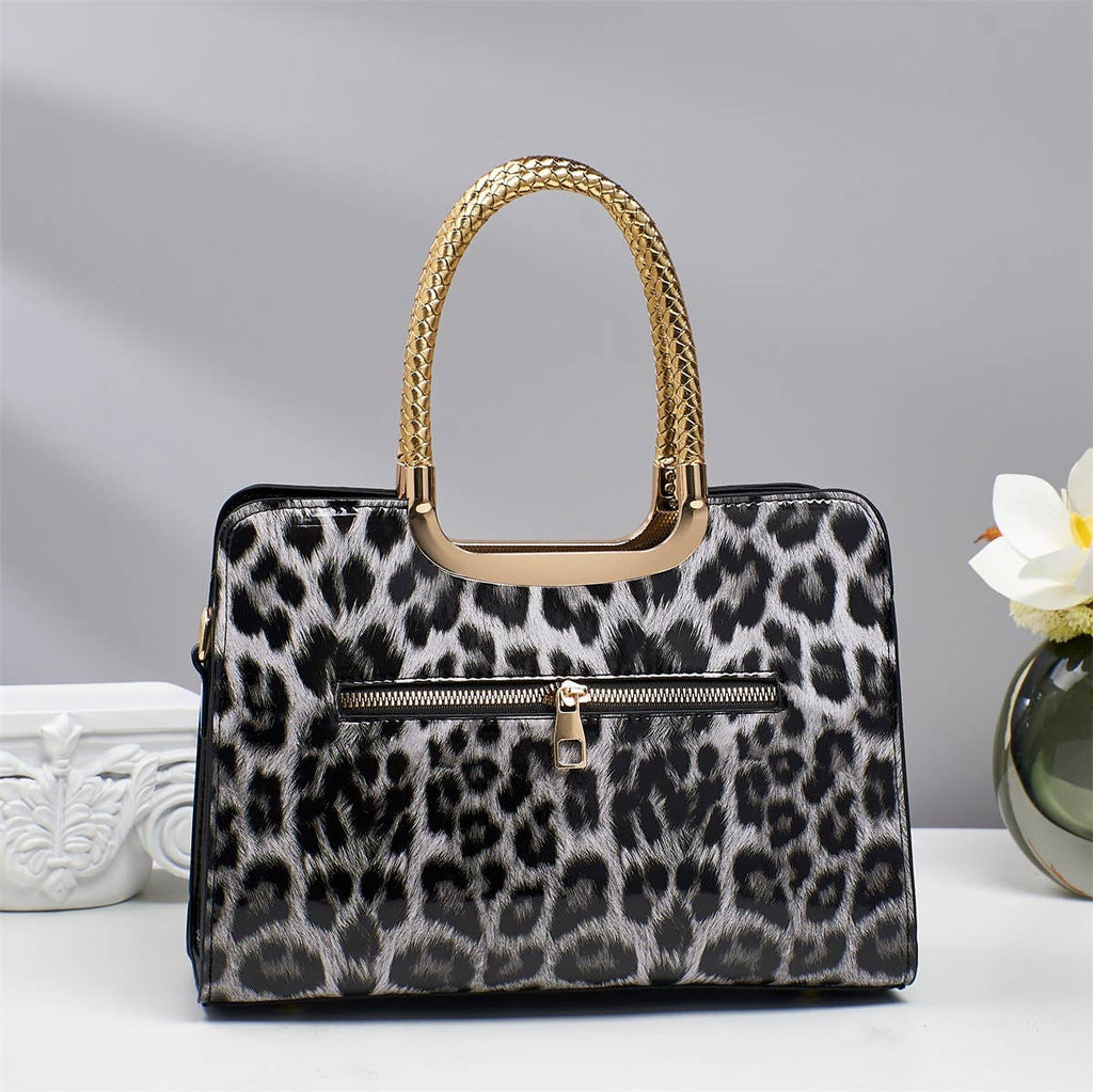 Chic bow leopard handle crossbody bag - GlamLusH Boutique 
