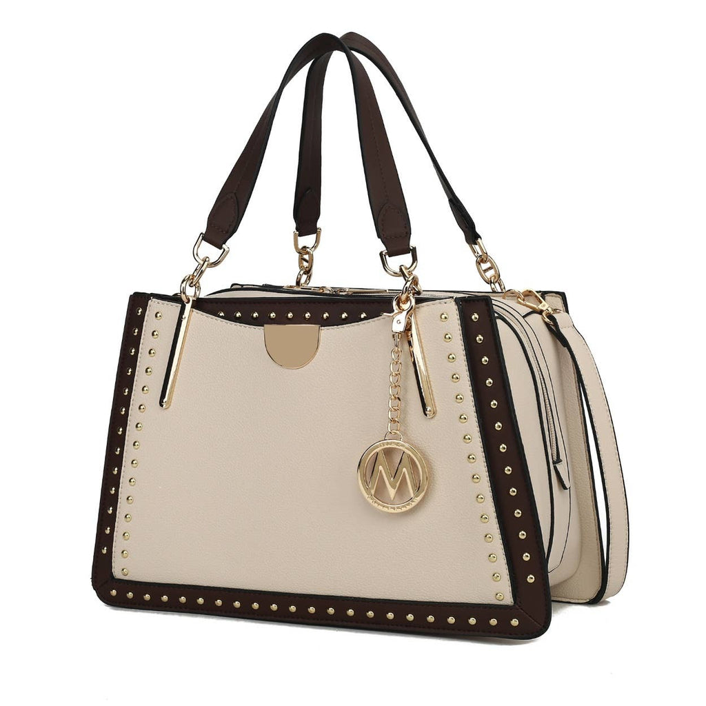 Aubrey Satchel Handbag, Crossover Women Purse by Mia k. - GlamLusH Boutique 