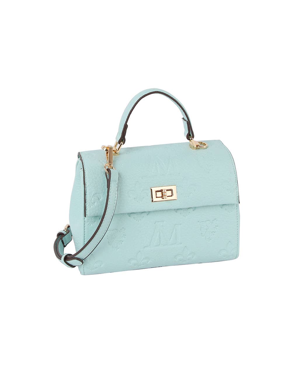 Monogram front flap satchel bag - GlamLusH Boutique 