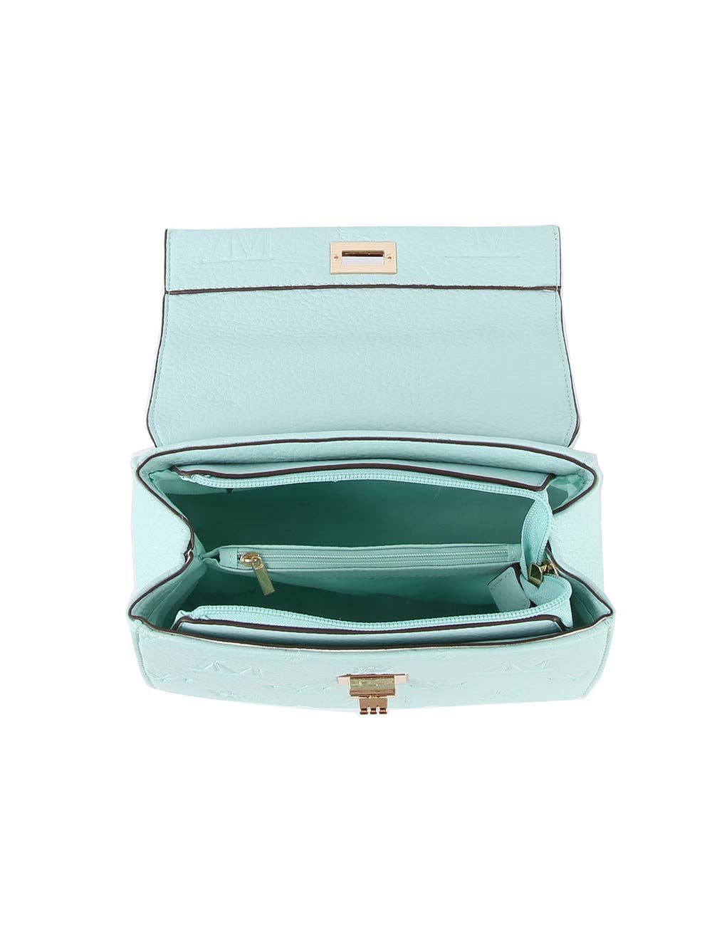 Monogram front flap satchel bag - GlamLusH Boutique 