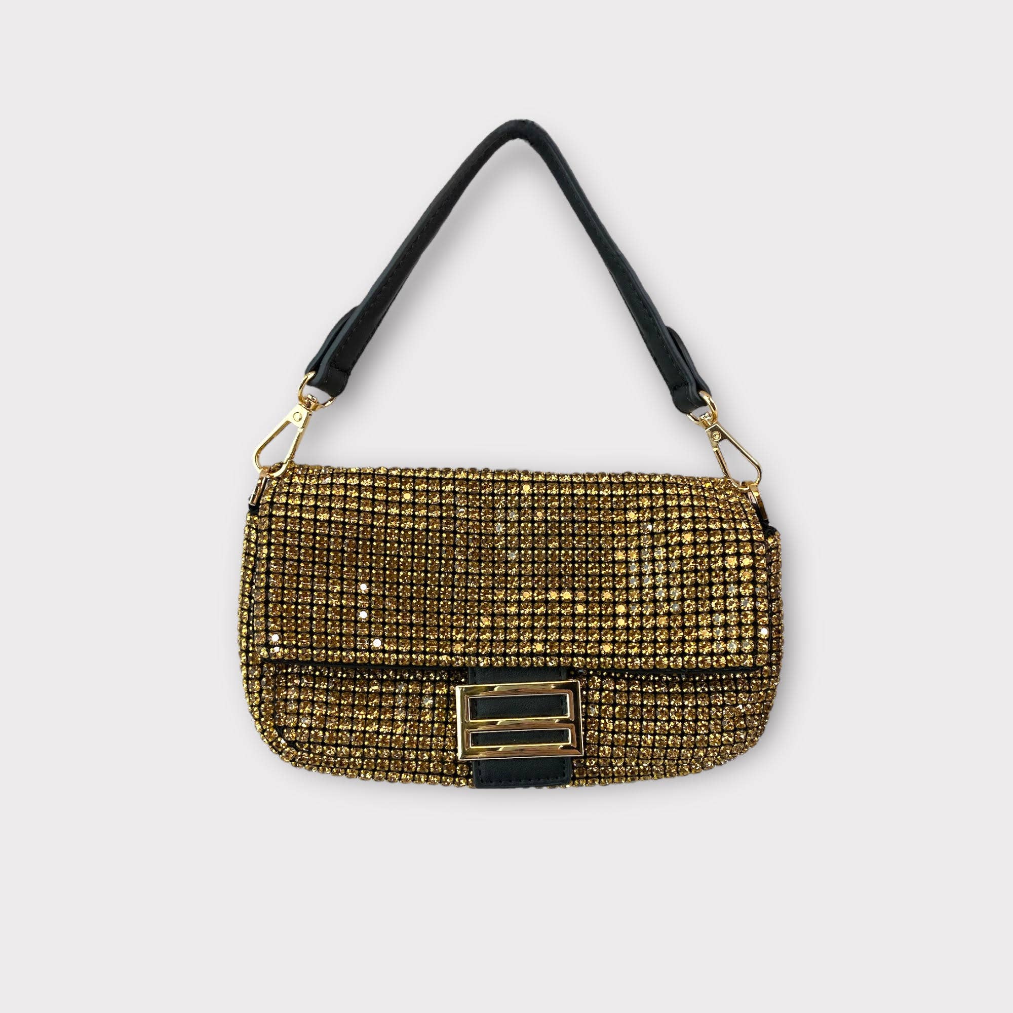 Pretty in Gold Clutch Bag