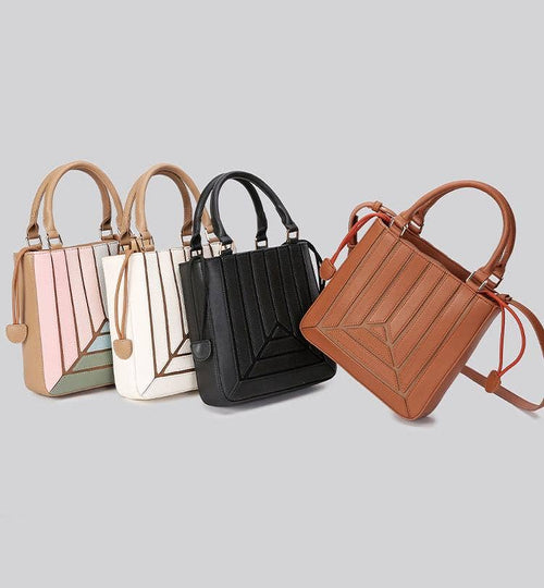 Color-block striped handbag crossbody bag - GlamLusH Boutique 