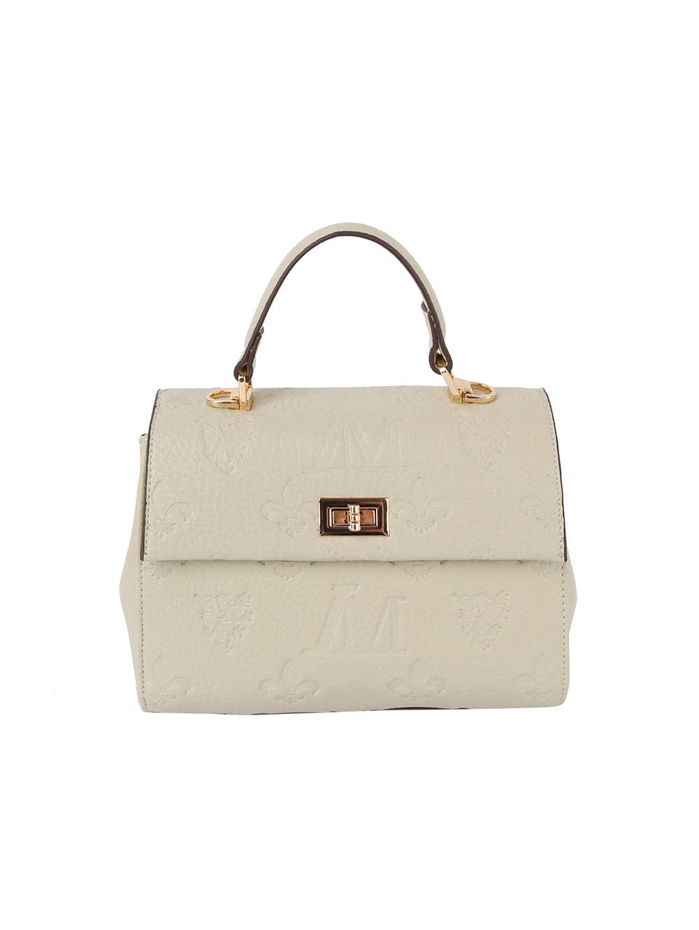 Monogram front flap satchel bag - GlamLusH Boutique 