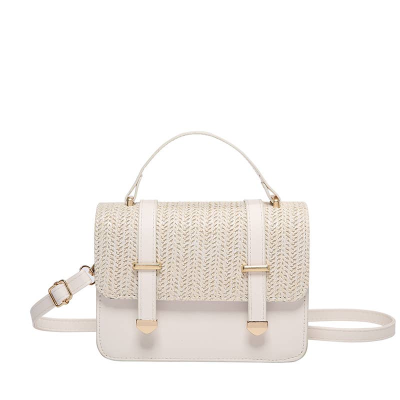 White Carry Crossbody Bag for Women- GlamLusH Boutique 