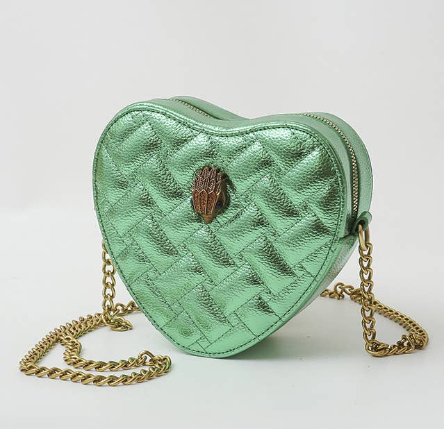 Quilted Valentine's Heart Bag Crossbody - GlamLusH Boutique 