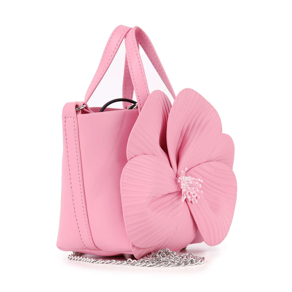 Raised Flower Petite Hand Tote - GlamLusH Boutique 
