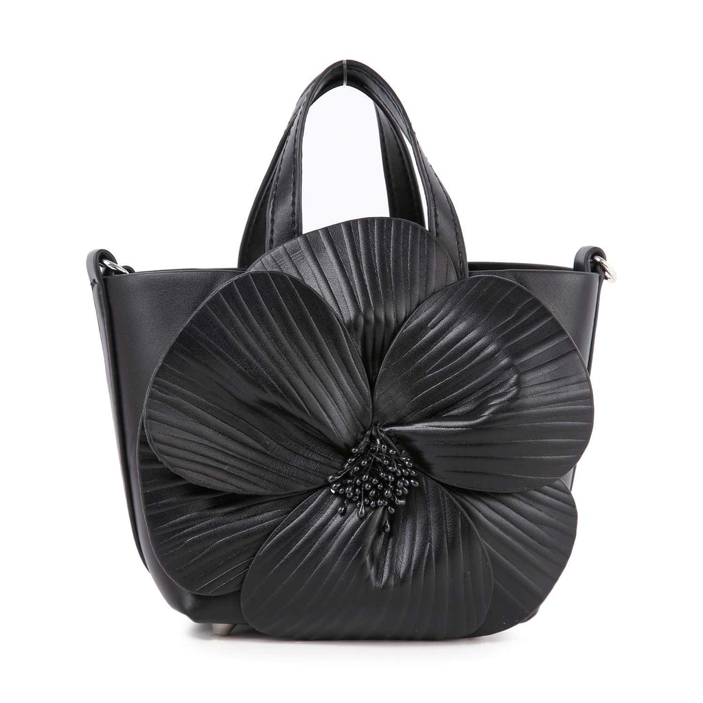 Raised Flower Petite Hand Tote - GlamLusH Boutique 