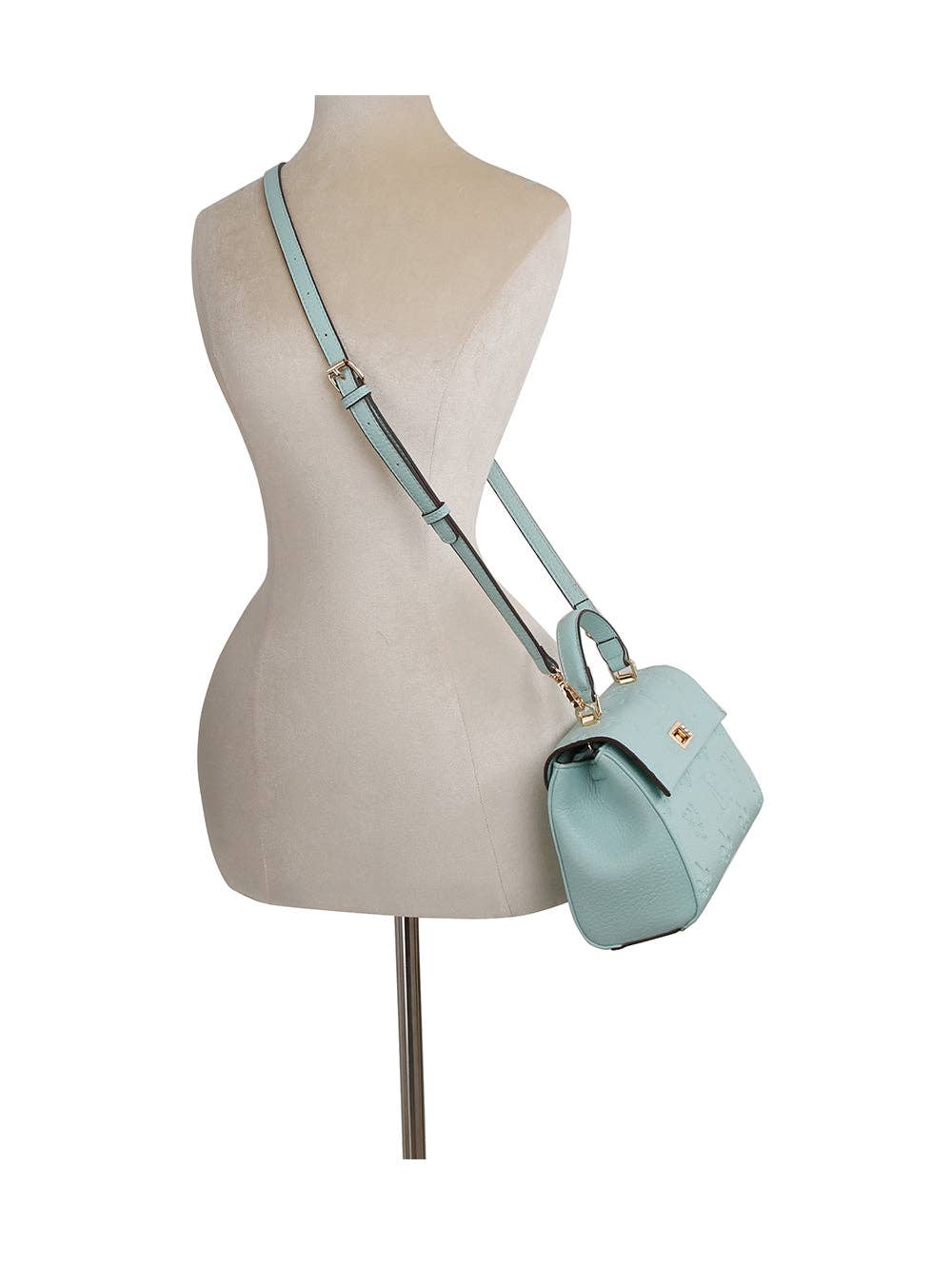 Monogram front flap satchel bag - GlamLusH Boutique 