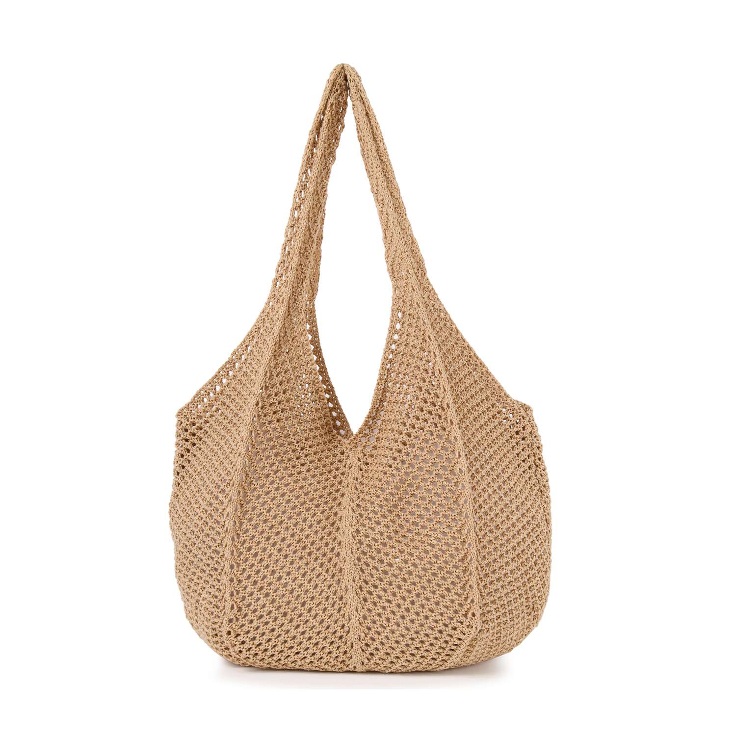Beaded Crochet Shoulder Bag - GlamLusH Boutique 