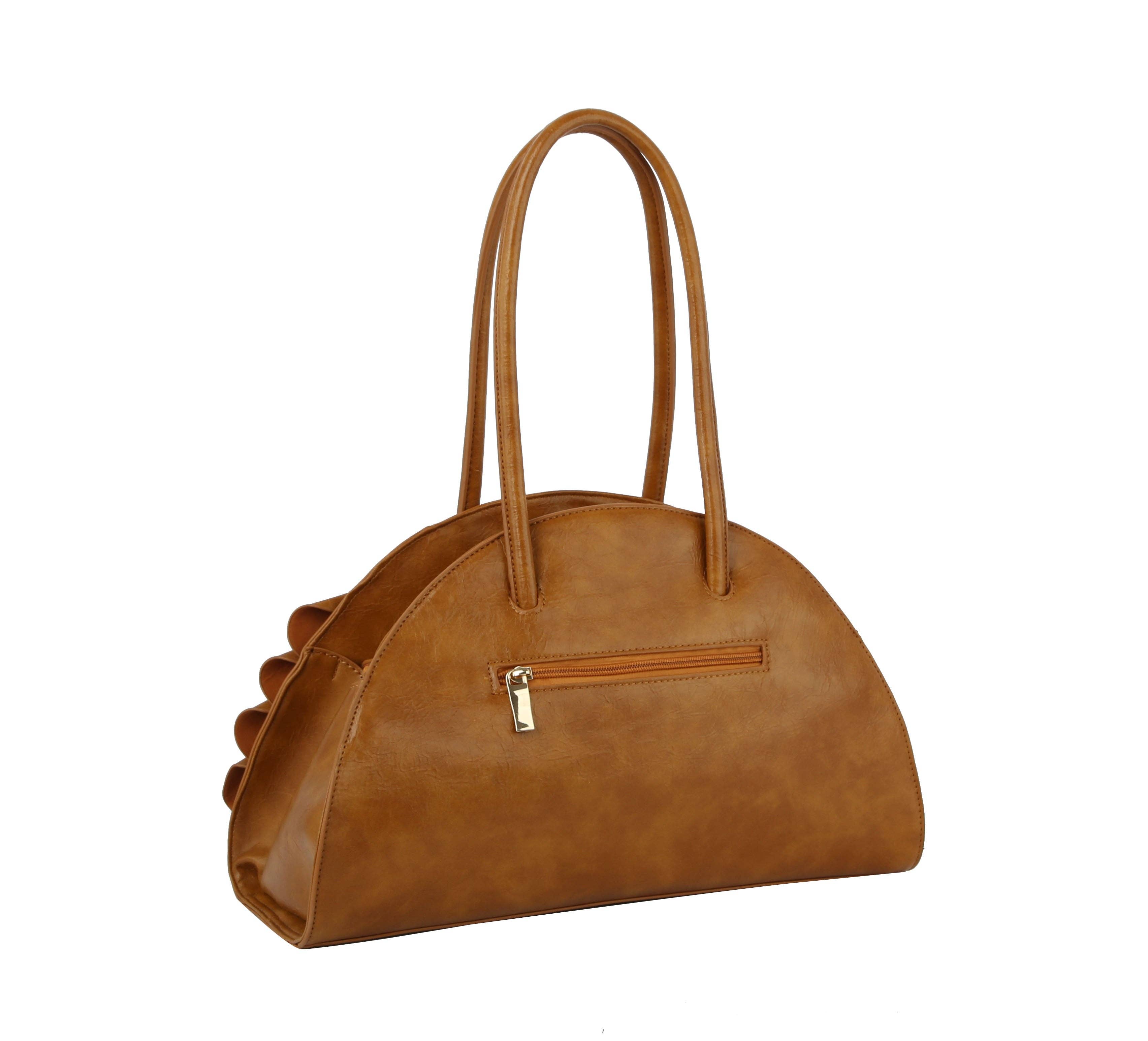 Pleated Unique Tote Handbag - GlamLusH Boutique 