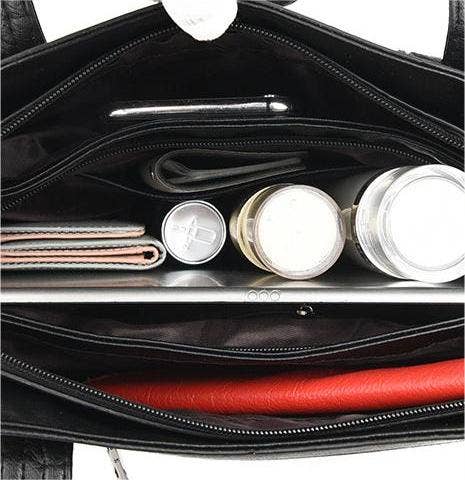 Women's large tassel tote shoulder bag - GlamLusH Boutique 